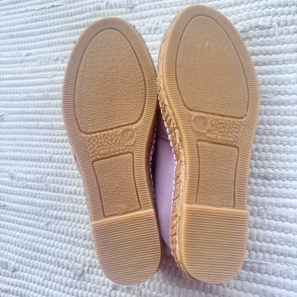 VISCATA Barcelona Pink Canvas Espadrilles Slip On Shoes EU 36